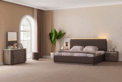 Bedroom Furniture Modern Bedrooms QS and KS Elvis Bedroom w/ Storage - SOLD AS COMPLETE BEDGROUP ONLY