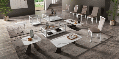 Dining Room Furniture Modern Dining Room Sets Elite WHITE Dining room Additional items