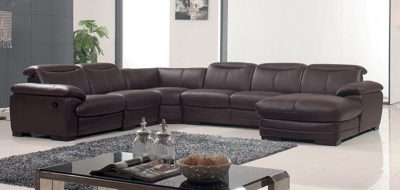 Clearance Living Room 2146 Sectional with 1 Manual Recliner
