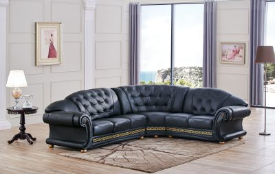 Clearance Living Room Apolo Sectional Black