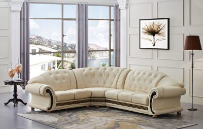Clearance Living Room Apolo Sectional Ivory